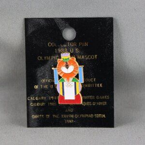 1988 Summer Games Pin - Hodori in Traditional Korean Clothes - Inlaid Pin